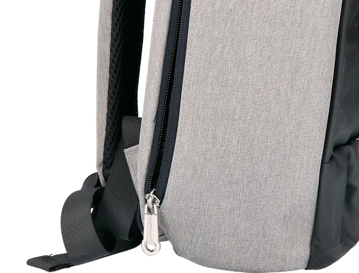 Q-connect Mochila para portátil de 18" negra / gris, poliéster impermeable, 460x170x310 mm