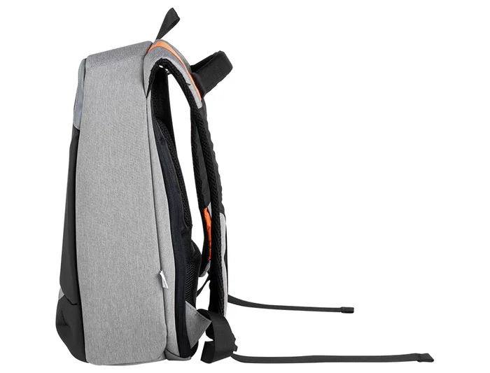 Q-connect Mochila para portátil de 18" negra / gris, poliéster impermeable, 460x170x310 mm