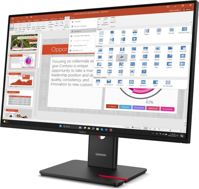 Lenovo ThinkVision T27-40 64A5MAT6EU Negro Lenovo ThinkVision T27-40 64A5MAT6EU Negro