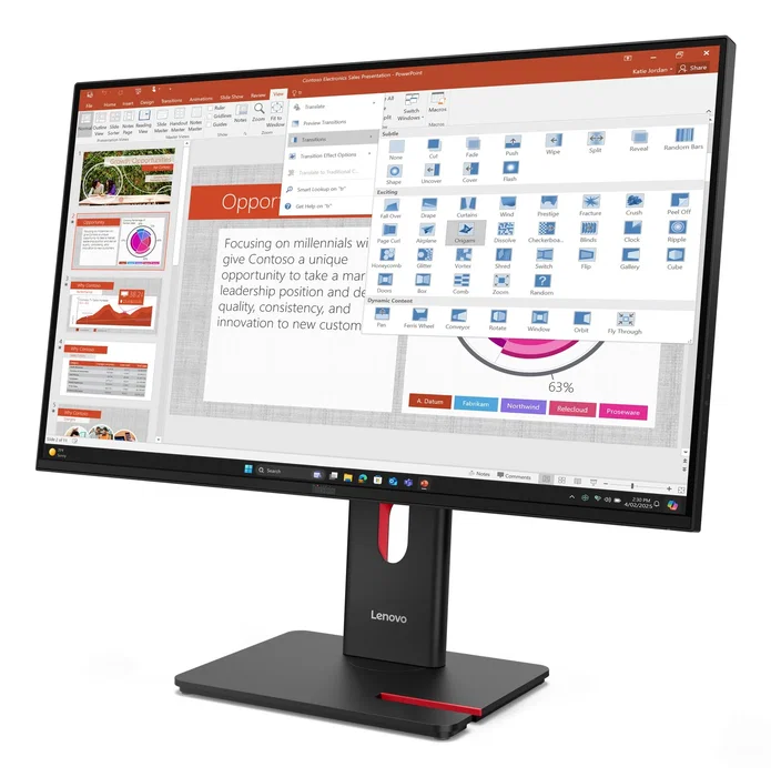 Lenovo ThinkVision T27-40 Monitor LED IPS 27" (68,6 cm) Full HD 1920x1080 120Hz 6ms Negro, VESA, USB-C, HDMI, DisplayPort Lenovo ThinkVision T27-40 Monitor LED IPS 27" (68,6 cm) Full HD 1920x1080 120Hz 6ms Negro, VESA, USB-C, HDMI, DisplayPort