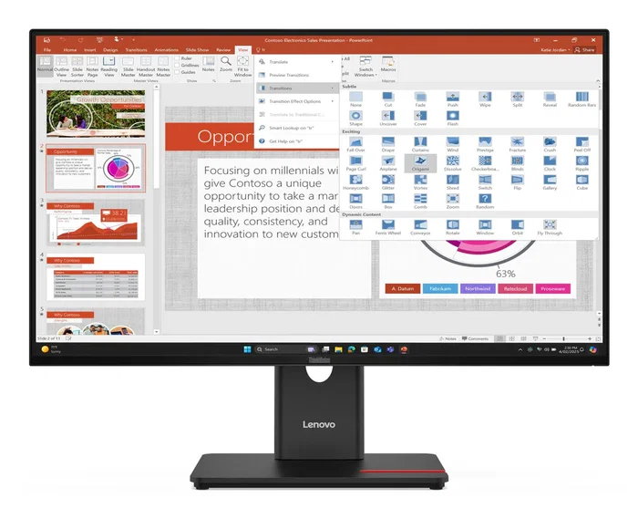Lenovo ThinkVision T27-40 Monitor LED IPS 27" (68,6 cm) Full HD 1920x1080 120Hz 6ms Negro, VESA, USB-C, HDMI, DisplayPort Lenovo ThinkVision T27-40 Monitor LED IPS 27" (68,6 cm) Full HD 1920x1080 120Hz 6ms Negro, VESA, USB-C, HDMI, DisplayPort