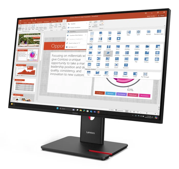 Lenovo ThinkVision T27-40 Monitor LED IPS 27" (68,6 cm) Full HD 1920x1080 120Hz 6ms Negro, VESA, USB-C, HDMI, DisplayPort Lenovo ThinkVision T27-40 Monitor LED IPS 27" (68,6 cm) Full HD 1920x1080 120Hz 6ms Negro, VESA, USB-C, HDMI, DisplayPort