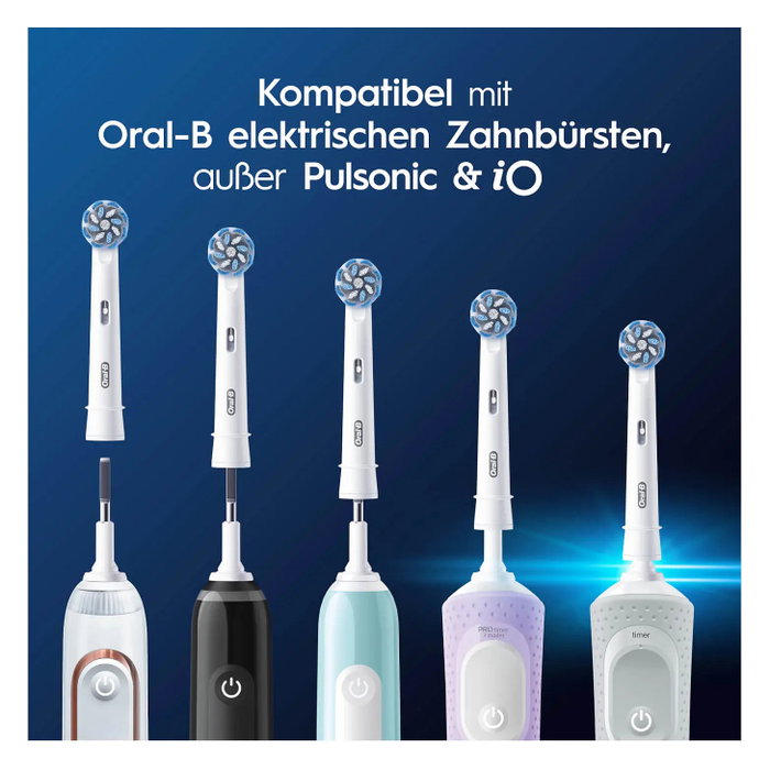 Oral-B Cabezales Pro Sensitive Clean 4er Extrasuave para Cepillo de Dientes Eléctrico