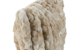 DKD Home Decor Cojin Urban Colección Manta gama alta 23 Beige Poliester 45 x 45 x 15 cm