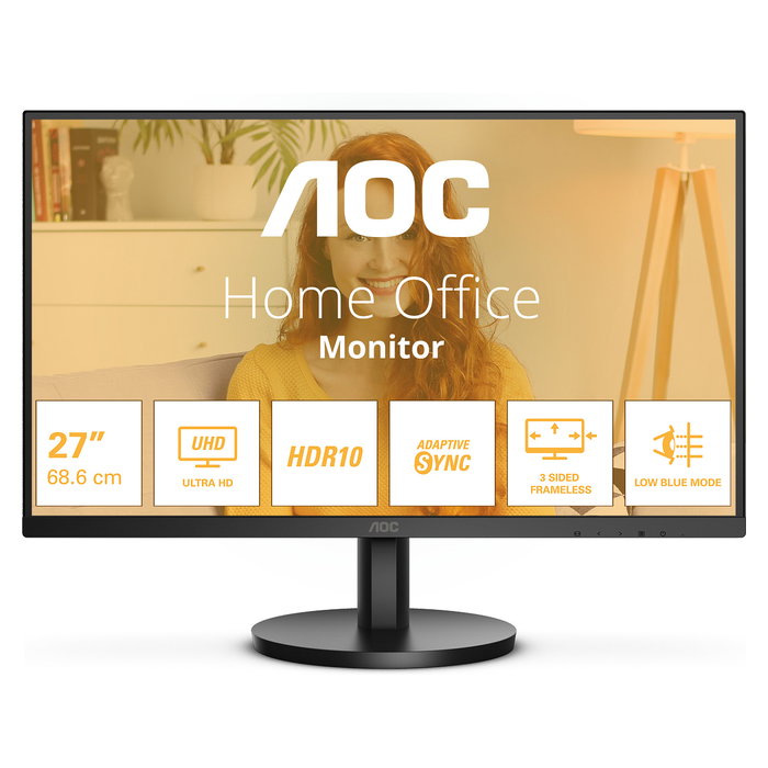 AOC Monitor 27" VA QHD 2560 x 1440 60Hz 16:9