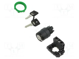 SCHNEIDER ELECTRIC Interruptor Rotativo con Llave Harmony XB5 Negro 22mm