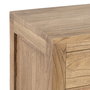Mesita Natural Madera Mindi Dormitorio 43 X 34 X 55 cm
