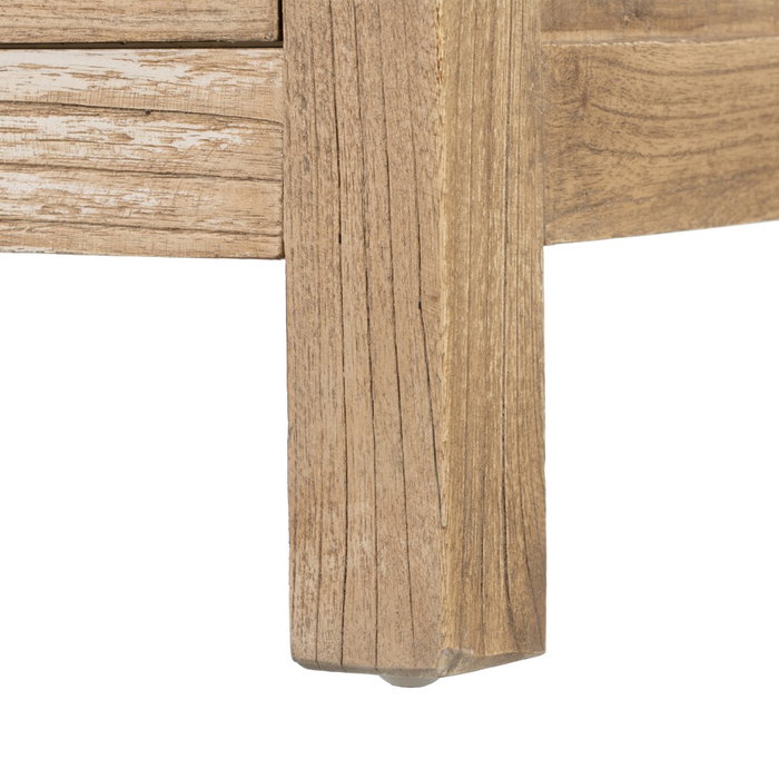 Mesita Natural Madera Mindi Dormitorio 43 X 34 X 55 cm Mesita Natural Madera Mindi Dormitorio 43 X 34 X 55 cm