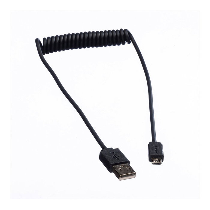ROLINE Cable USB 2.0 Espiral A a Micro-USB B 1 m Negro ROLINE Cable USB 2.0 Espiral A a Micro-USB B 1 m Negro