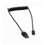 ROLINE Cable USB 2.0 Espiral A a Micro-USB B 1 m Negro