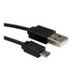 ROLINE Cable USB 2.0 Espiral A a Micro-USB B 1 m Negro