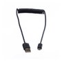 ROLINE Cable USB 2.0 Espiral A a Micro-USB B 1 m Negro