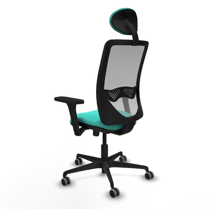 PIQUERAS Y CRESPO Silla de oficina Zulema con mecanismo Sincro, Turquesa y Gris PIQUERAS Y CRESPO Silla de oficina Zulema con mecanismo Sincro, Turquesa y Gris