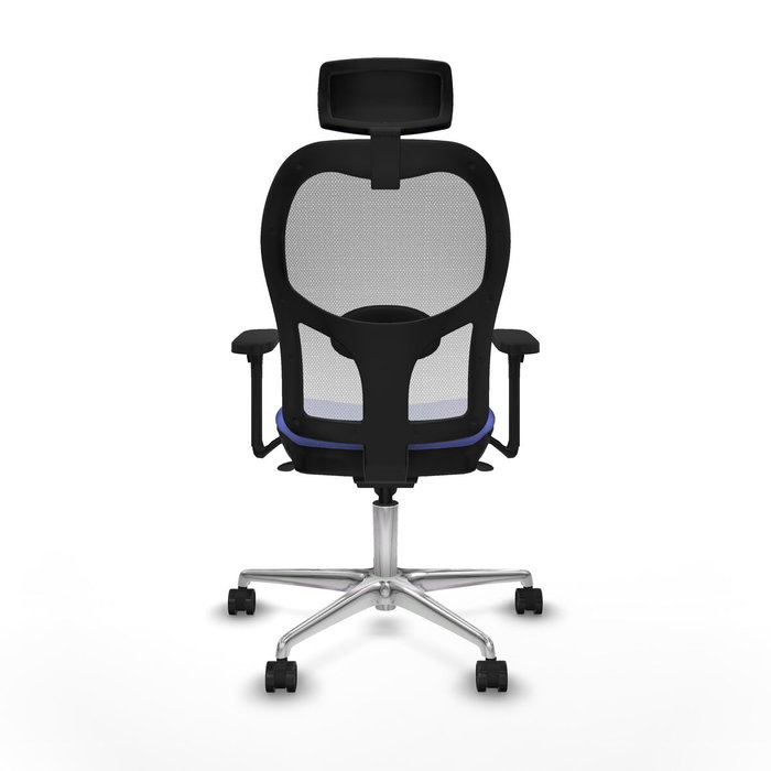 PIQUERAS Y CRESPO Silla de oficina Jorquera con mecanismo Sincro, Azul claro y Blanco