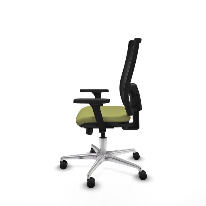PIQUERAS Y CRESPO Silla de oficina Horna Verde oliva/Negro con mecanismo Sincro/Traslack