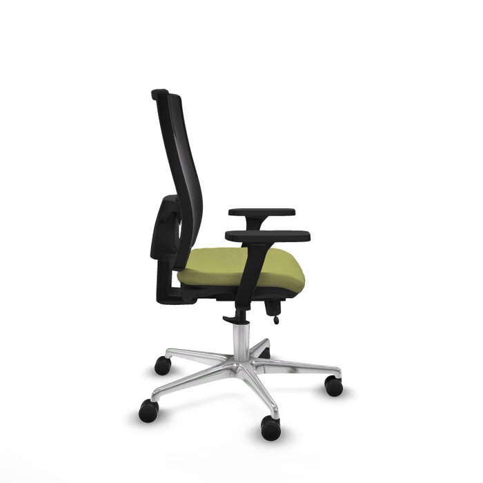 PIQUERAS Y CRESPO Silla de oficina Horna Verde oliva/Negro con mecanismo Sincro/Traslack