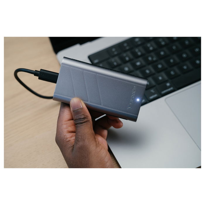 Verbatim TurboMetal SSD USB 4.0 1TB Unidad SSD Externa USB-C 40Gbps Plata 3700MB/s