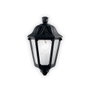 Ideal Lux Aplique Anna Exterior Negro/Metal/Cristal