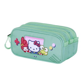 Hello Kitty Estuche Portatodo Trick FAN 2.2 Videogame Turquesa Ripstop para Trolley - 3 Compartimentos