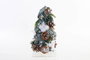 DKD Home Decor Cono Piña Porexpán Verde y Blanco