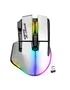 Spirit of Gamer Pro M5 Artic Wireless Ratón de Juego para Mano Derecha, Inalámbrico RF + Bluetooth + USB-C, 8000 DPI, Recargable, Blanco