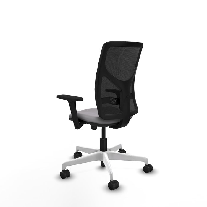 PIQUERAS Y CRESPO Silla de oficina Motilla con mecanismo Sincro/Traslack Gris y Negro