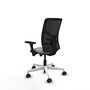 PIQUERAS Y CRESPO Silla de oficina Motilla con mecanismo Sincro/Traslack Gris y Negro