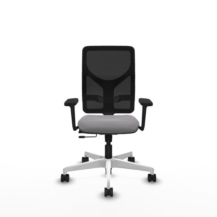PIQUERAS Y CRESPO Silla de oficina Motilla con mecanismo Sincro/Traslack Gris y Negro