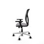 PIQUERAS Y CRESPO Silla de oficina Motilla con mecanismo Sincro/Traslack Gris y Negro