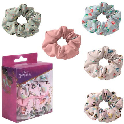 Cerdá Set de 5 Coleteros de Tela Princess Multicolor