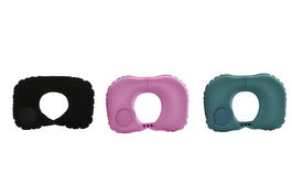 DKD Home Decor Cojín Viaje Básico Verde Rosa Inflable PVC Spandex 25x10x40 cm (6 Unidades)