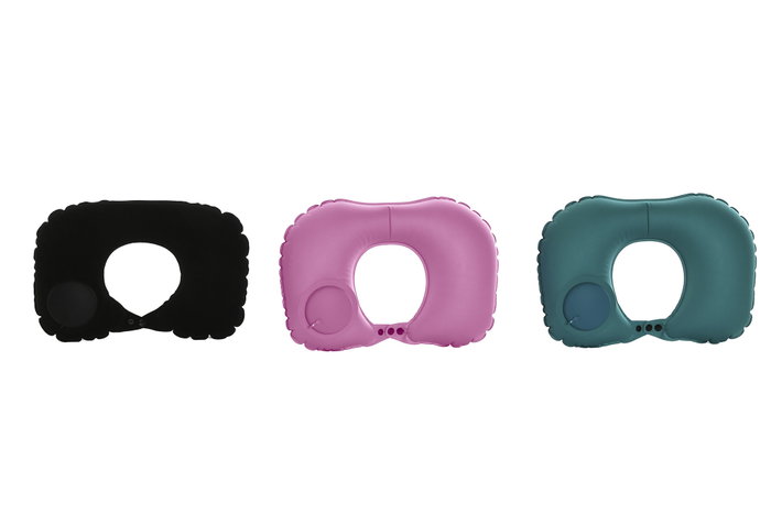 DKD Home Decor Cojín Viaje Inflable PVC Spandex Surtido 3 Colores DKD Home Decor Cojín Viaje Inflable PVC Spandex Surtido 3 Colores