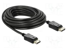 DeLOCK Cable DisplayPort 1.2 de 7 m, 4K 60 Hz, Macho a Macho, Negro