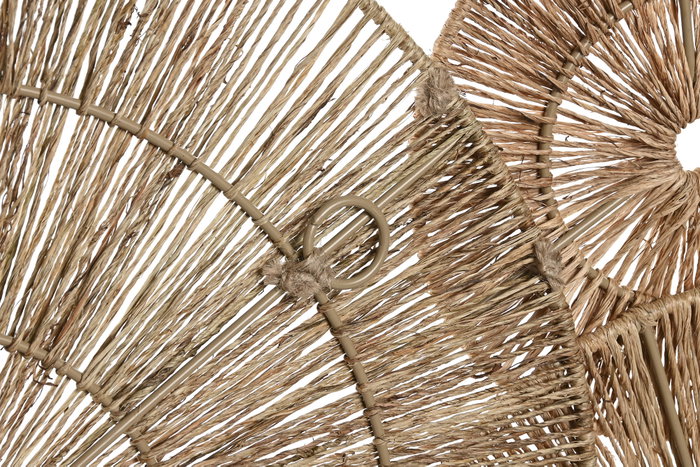 DKD Home Decor Decoración de pared de yute y metal Natural 114x1x46 cm