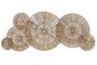 DKD Home Decor Decoración de pared de yute y metal Natural 114x1x46 cm