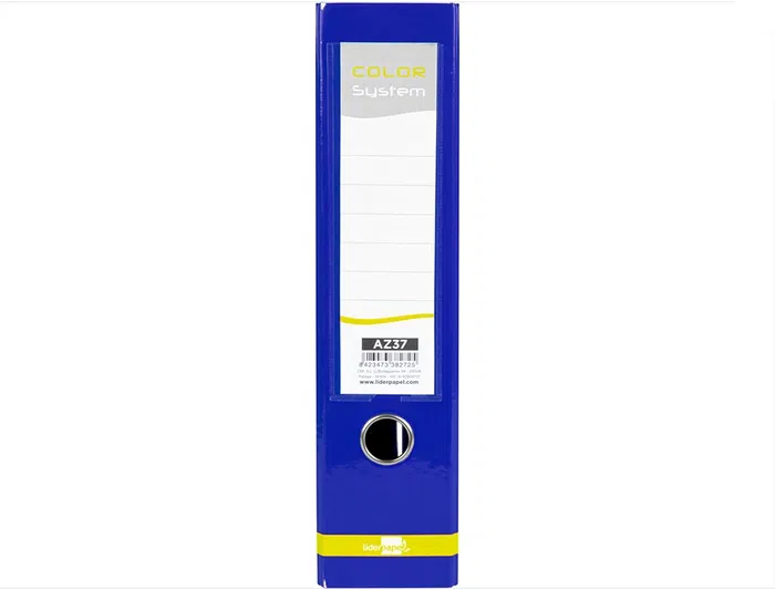 Liderpapel System Archivador de Palanca A4, Lomo 80mm, Compresor Metálico, Azul Liderpapel System Archivador de Palanca A4, Lomo 80mm, Compresor Metálico, Azul