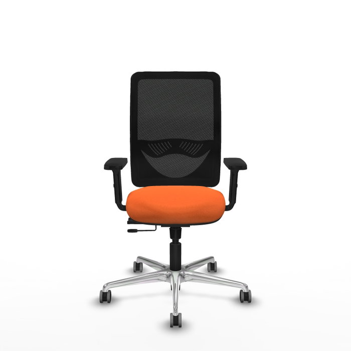 PIQUERAS Y CRESPO Silla de oficina Zulema Naranja y Negro