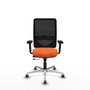 PIQUERAS Y CRESPO Silla de oficina Zulema Naranja y Negro