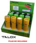 TALOX Expositor 12 Linternas Colores Surtidos Mini LED 1 W