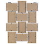 Home Deco Factory Essentiel Marco 12 Fotos 10x15 cm Madera Blanco