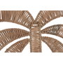 DKD Home Decor Decoración de Pared de Ratán Palmera - Set de 2 Unidades