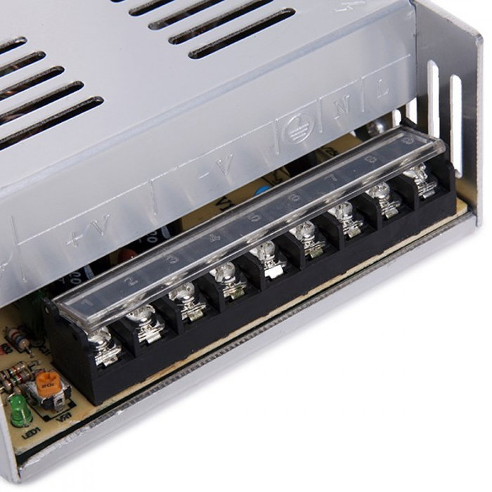 Transformador Fuente de Alimentación AC/DC 220VAC/24VDC 400W 16.5A IP20 Ventilador Transformador Fuente de Alimentación AC/DC 220VAC/24VDC 400W 16.5A IP20 Ventilador
