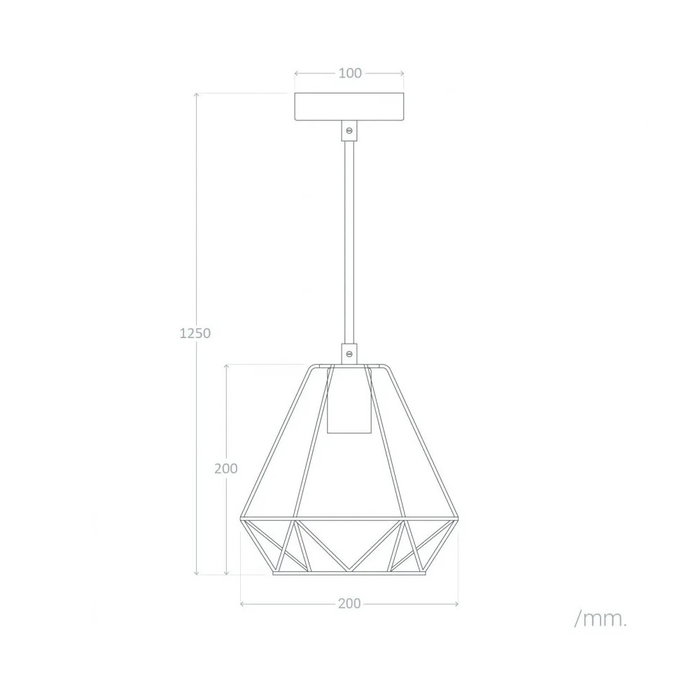Lámpara Colgante Metal Freiburg im Breisgau Diseño Nórdico