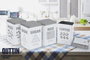 Quttin Bote de Metal para Cocina con Diseño Coffee (12 Unidades)