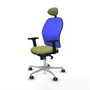 PIQUERAS Y CRESPO Silla de oficina Jorquera Verde Oliva y Azul