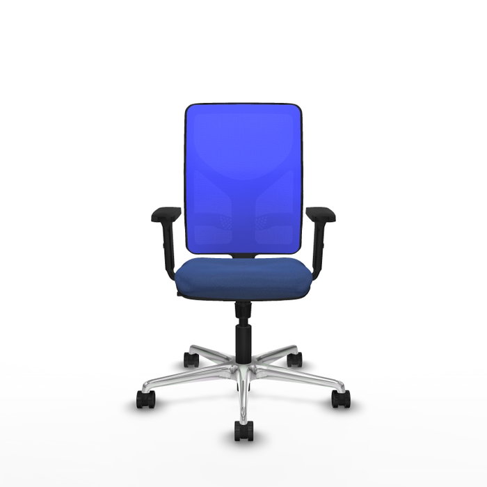 PIQUERAS Y CRESPO Silla de oficina Motilla con mecanismo Sincro, Azul