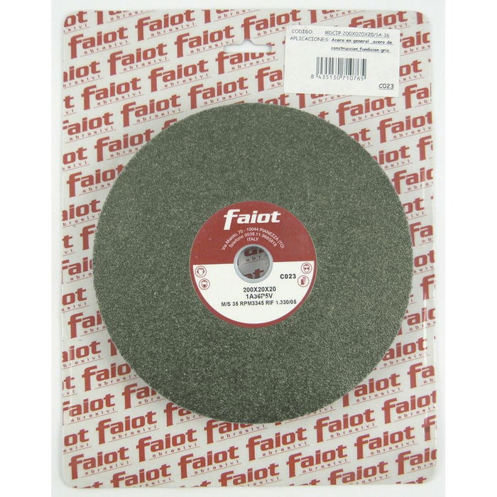 Muela abrasiva FAIOT 8C-80 150 mm Verde Muela abrasiva FAIOT 8C-80 150 mm Verde