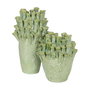 Jarrón Verde Cerámica Decoración 29 X 29 X 33 cm
