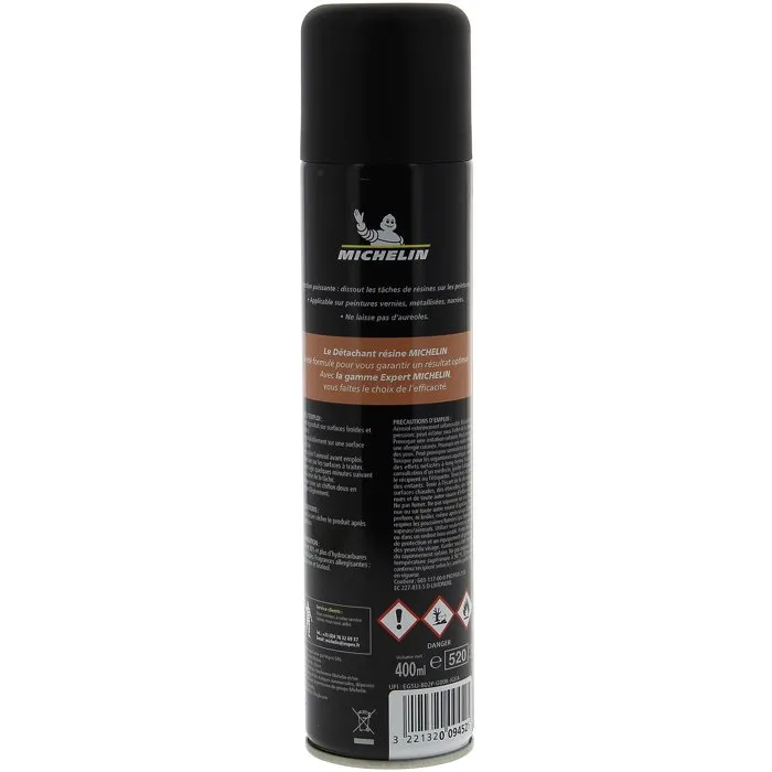 Michelin Quitamanchas Resina Expert Remover - 400 ml para Pinturas Barnizadas Metálicas Perladas