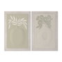 DKD Home Decor Cuadro Lienzo MDF Jarrón 3D (Pack de 2) 80x120 cm